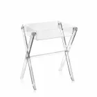 Mesa de centro de diseño transparente Olivia hecha en Italia. viadurini