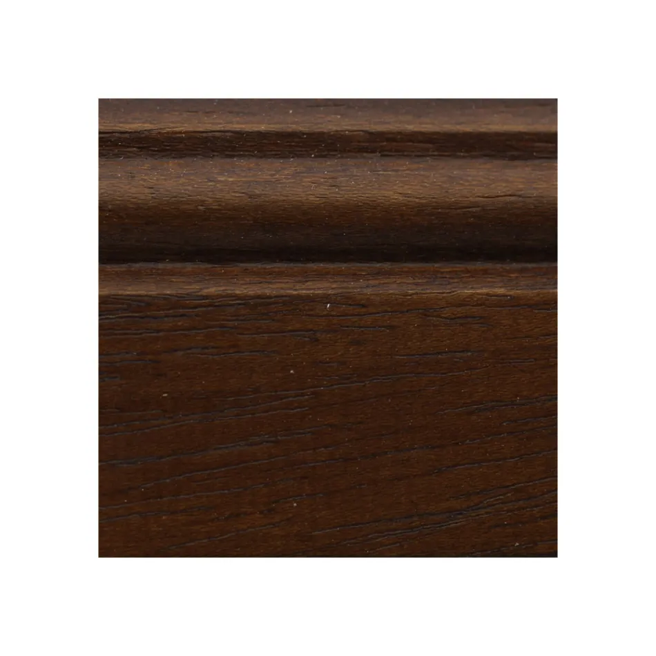 Mesa de centro rectangular con 4 cajones y 2 tiradores de madera Made in Italy - Ade viadurini