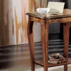 Mesa de centro de salón rectangular con patas de haya Made in Italy - Ermes viadurini