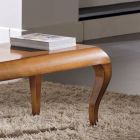 Mesa de centro de salón rectangular en madera de cerezo patinada Made in Italy - Ares viadurini