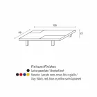 mesa rectangular moderna con una función de bandejas extraíbles Iris viadurini