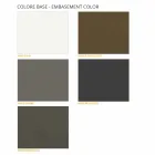 Mesa de centro redonda con tapa de Hpl Made in Italy - Mina viadurini