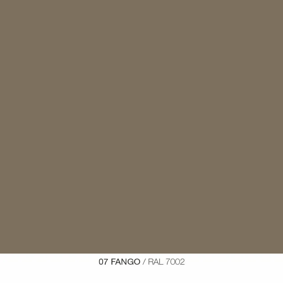 Mesa de centro redonda para exterior en cáñamo o metal de barro - Stephane viadurini