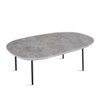 Mesa de centro de MDF con forma, disponible en dos tamaños y varios colores - Navis viadurini