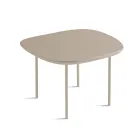 Mesa de centro de MDF con forma, disponible en dos tamaños y varios colores - Navis viadurini