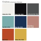 Mesa de centro con tapa redonda de madera maciza Made in Italy - Makino viadurini