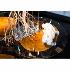 Mesa de centro en madera y acero con patas de metal Made in Italy - Damasco viadurini