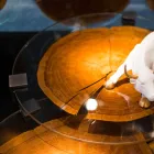 Mesa de centro en madera y acero con patas de metal Made in Italy - Damasco viadurini