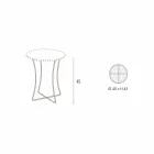 Mesa de centro en metal pintado con tapa de Hpl Made in Italy - Numbo viadurini