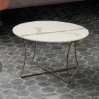 Mesa de centro en metal pintado con tapa de Hpl Made in Italy - Numbo viadurini