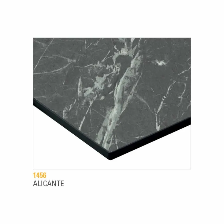 Mesa de centro en metal pintado con tapa de Hpl Made in Italy - Numbo viadurini