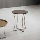 Mesa de centro en metal pintado con tapa de Hpl Made in Italy - Numbo viadurini