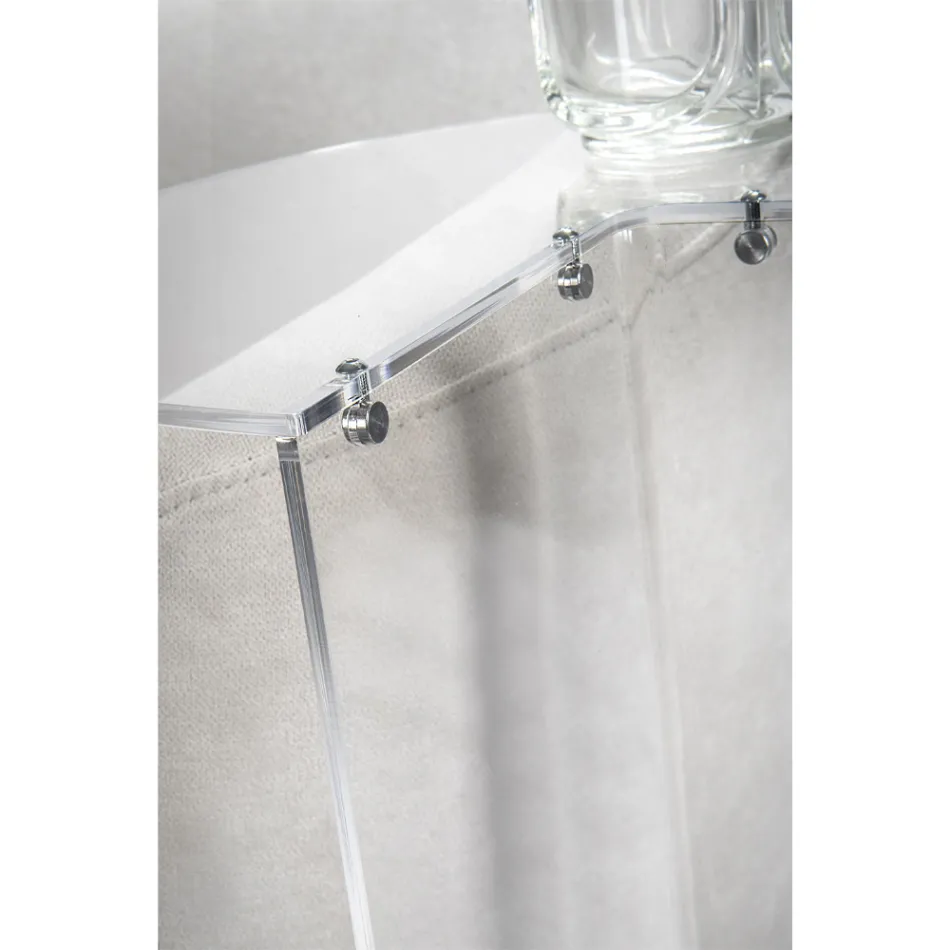 Mesa de centro de plexiglás transparente o de color Made in Italy - Tabli viadurini