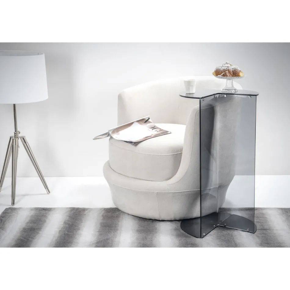 Mesa de centro de plexiglás transparente o de color Made in Italy - Tabli viadurini