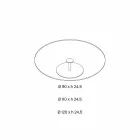 Mesa de centro redonda de vidrio extraclaro - Giovannino viadurini