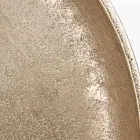 Mesa Redonda en Aluminio Antiguo Chapado y Vintage Homemotion - Smemo viadurini