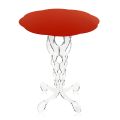 Diámetro de la mesa redonda roja 36 cm diseño moderno Janis, hecho en Italia