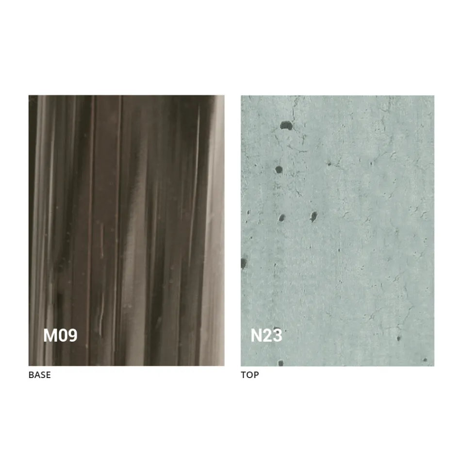 Mesa de centro transformadora en madera y metal negro Made in Italy - Niverio viadurini