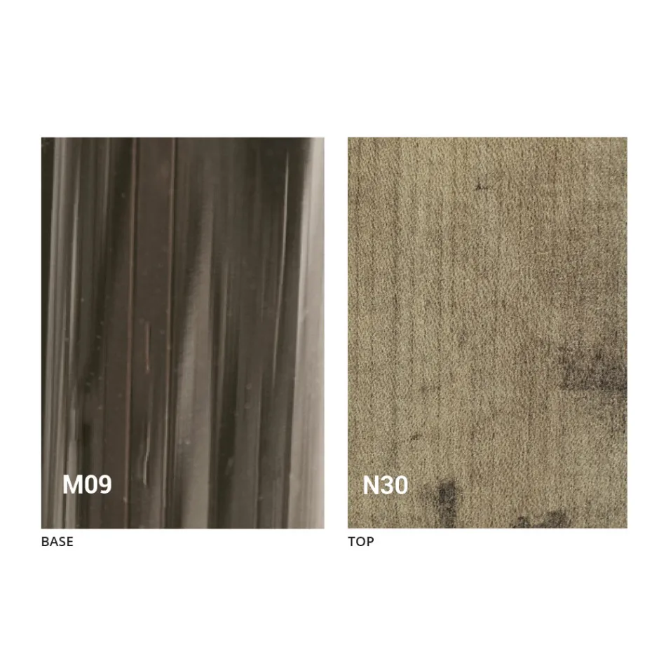 Mesa de centro transformadora en madera y metal negro Made in Italy - Niverio viadurini