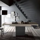 Mesa de centro transformable en mesa de comedor de madera Made in Italy - Polar viadurini