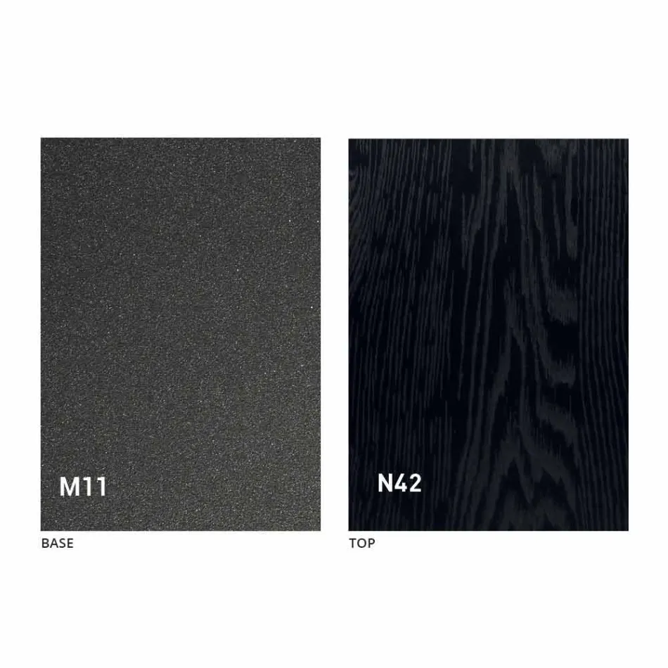 Mesa de centro convertible en mesa de comedor Tapa de madera y base de metal - Melocotón viadurini