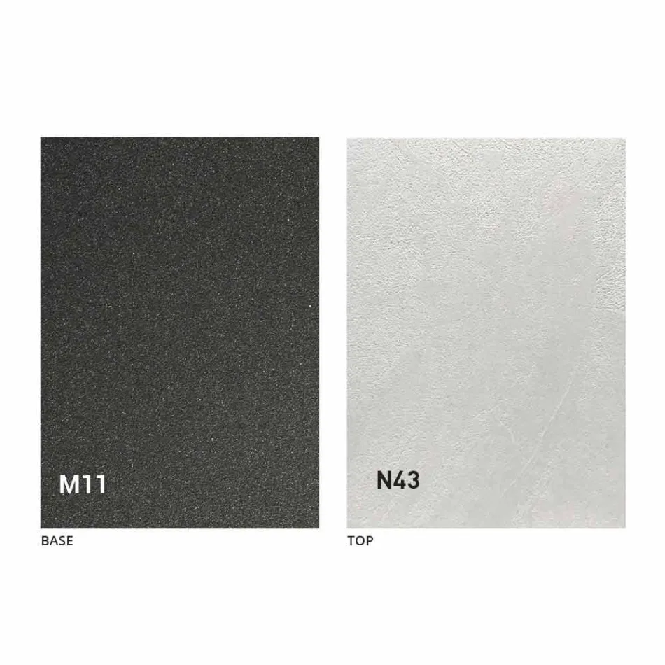 Mesa de centro convertible en mesa de comedor Tapa de madera y base de metal - Melocotón viadurini