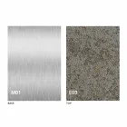 Mesa de centro moderna transformable con tapa de efecto mortero Made in Italy - Salomon viadurini