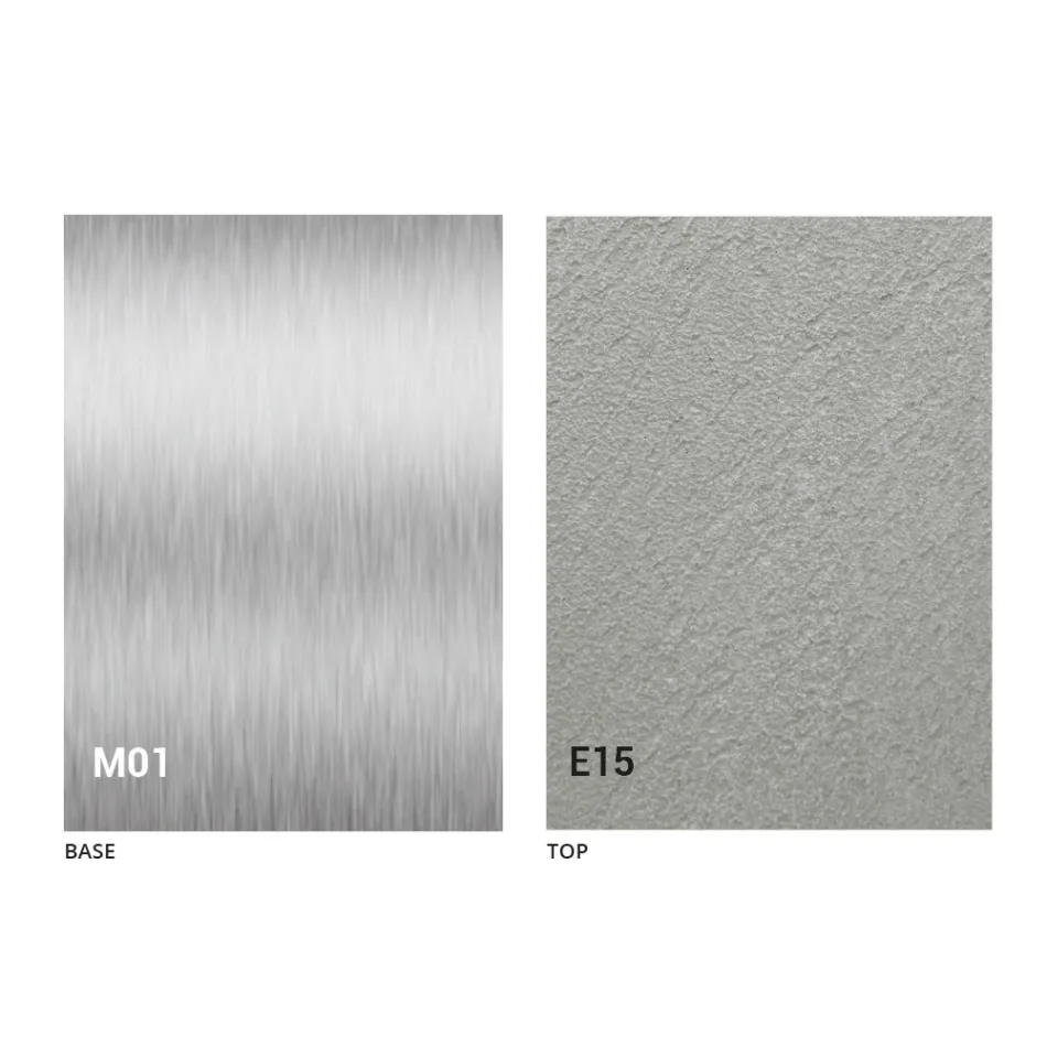 Mesa de centro moderna transformable, tablero efecto mortero Made in Italy - Salomon viadurini