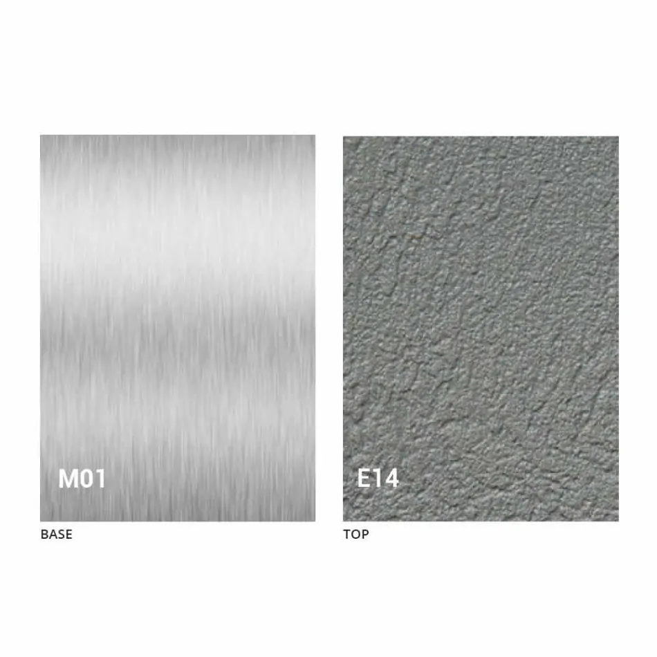 Mesa de centro moderna transformable con tapa de efecto mortero Made in Italy - Salomon viadurini