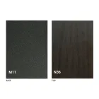 Mesa de centro moderna transformable en metal grafito y tapa de madera - Sistocle viadurini