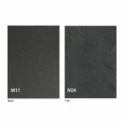 Mesa de centro moderna transformable en metal grafito y tapa de madera - Sistocle viadurini