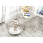 Mesa de centro de diseño moderno transparente L90xH40xP48 cm Bolly, hecha en Italia viadurini
