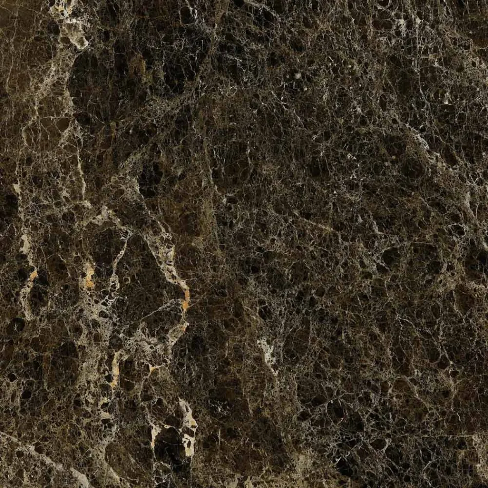 Mesita Tulip Eero Saarinen Alt. 39 con tablero ovalado de mármol Emperador Dark viadurini