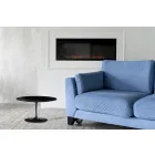 Mesa de Centro Tulip Eero Saarinen H 39 Ovalada en Laminado Líquido Negro Made in Italy - Escarlata viadurini