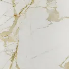 Mesita Tulip Eero Saarinen Alt. 39 Ovalada de Mármol Caracatta Dorado Made in Italy viadurini