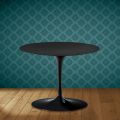 Mesa de centro Tulip de Eero Saarinen, 41 pulgadas de alto, cerámica Domoos, fabricada en Italia - Escarlata