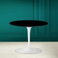 Mesa de Centro Tulip Eero Saarinen H 41 en Cerámica Absoluta Negra Made in Italy - Escarlata