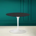 Mesa de Centro Tulip Eero Saarinen H 41 en Noir Cerámica Suave Made in Italy - Escarlata viadurini