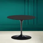 Mesa de Centro Tulip Eero Saarinen H 41 en Noir Cerámica Suave Made in Italy - Escarlata viadurini