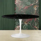 Mesa de Centro Tulip Eero Saarinen H 41 en Mármol Negro Marquinia Made in Italy - Escarlata viadurini