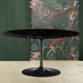 Mesa de Centro Tulip Eero Saarinen H 41 en Mármol Negro Marquinia Made in Italy - Escarlata