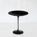 Mesita Tulip Eero Saarinen con tablero de laminado líquido negro Alt. 52 Made in Italy - Escarlata