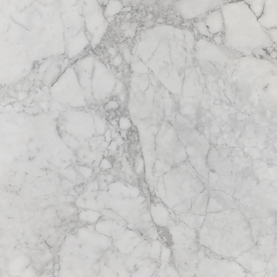 Mesita Tulip Saarinen Alt. 41 con tablero de mármol Arabescato Made in Italy viadurini