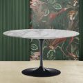 Mesa de Centro Tulip Saarinen H 41 con Tapa de Mármol Arabesco Made in Italy - Escarlata