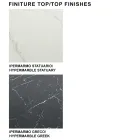 Mesa barril moderna en cerámica y acero oro rosa Made in Italy – Settimmio viadurini