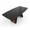 Mesa extensible hasta 276 cm en Cerámica Noir Desir Made in Italy - Equator