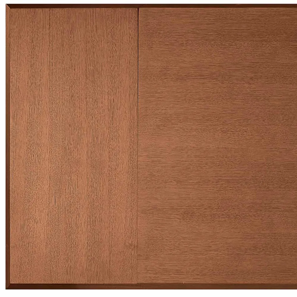 Mesa Extensible 160/240x90 cm Fabricada en Nogal y Hierro - Nodo viadurini