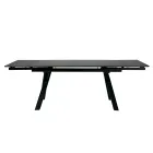 Mesa extensible 160/240x90 cm de vitrocerámica - Master viadurini