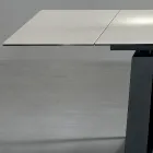 Mesa extensible 3 m patas de metal con tapa de cerámica brillante - Papusca viadurini