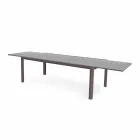 Mesa extensible de comedor al aire libre de 340 cm en aluminio y vidrio o laminado - Julie viadurini